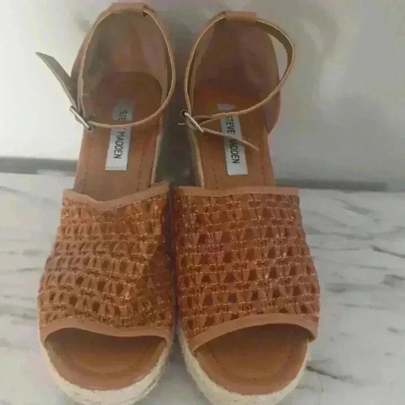 Steve Madden Womens Joni Espadrille Platform Wedge Sandals Size 9 - Picture 3 of 9